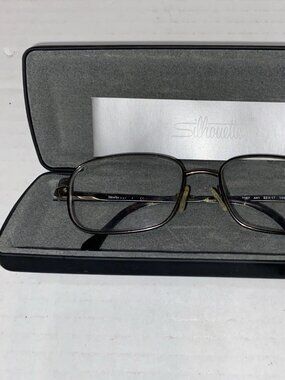 Silhouette Designer Glasses Frames w Case 2267 441 53-17 140 Silver Wire Rim